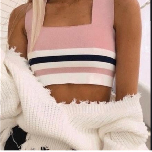 LF SEEK THE LABEL PINK CROP TOP Xs - Picture 5 of 5